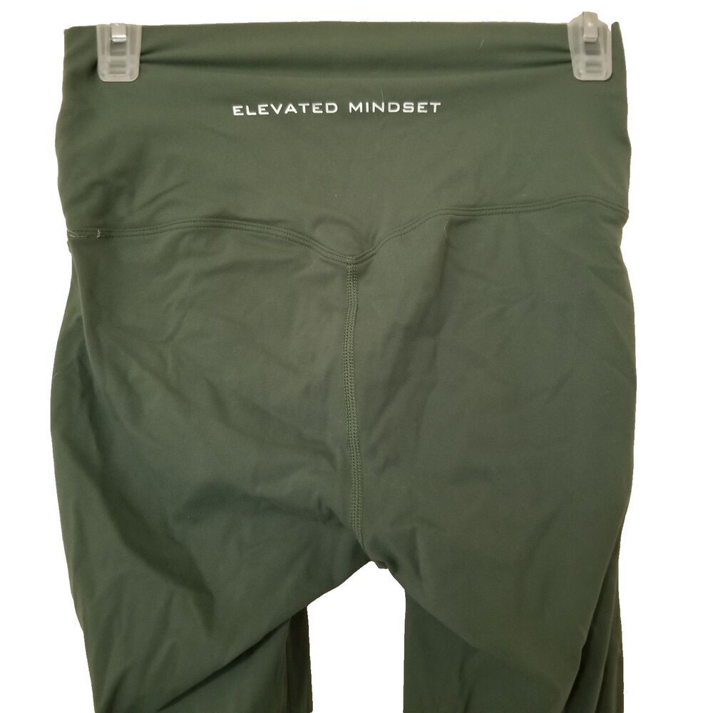 027) Elevated Mindset Activewear Leggings Womens Medium Hunter Green